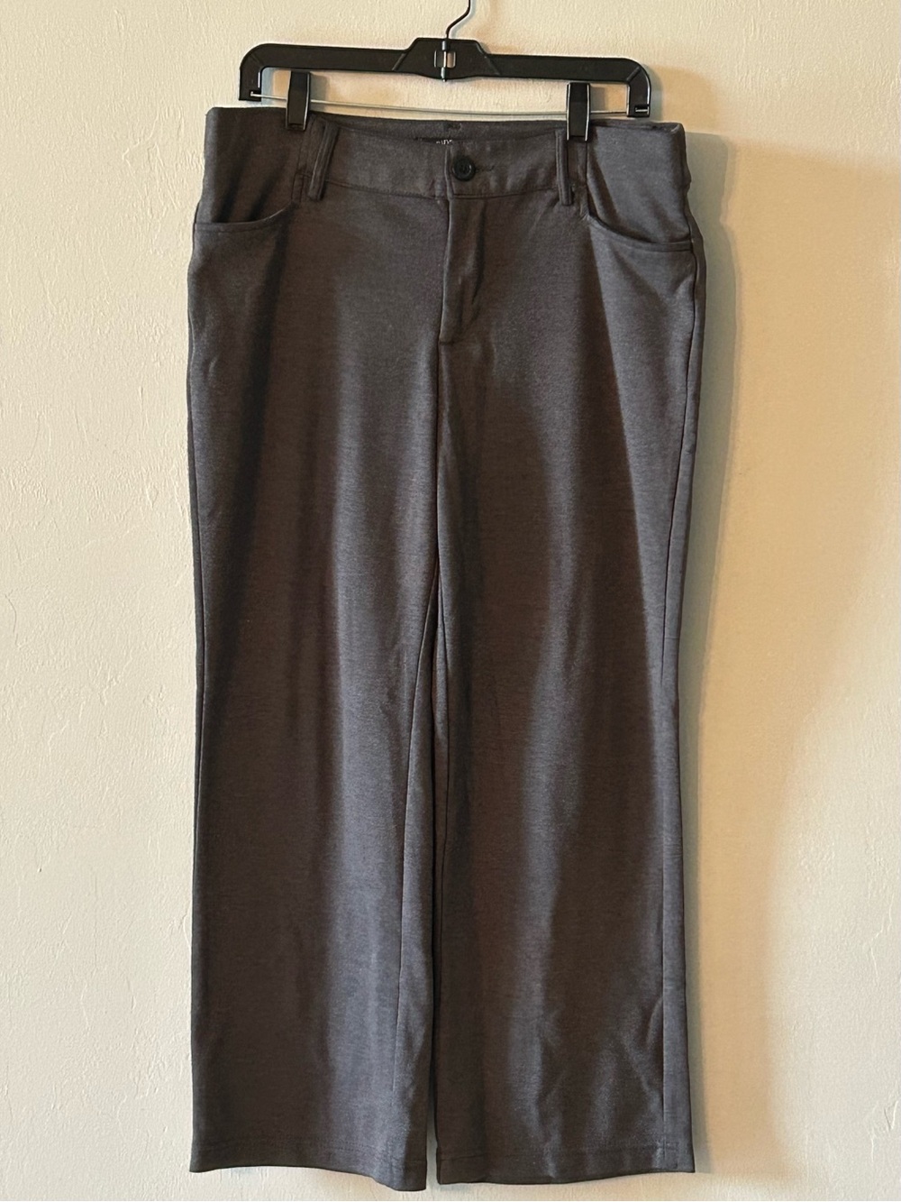 Riders By Lee Women’s Sz 14 Charcoal Gray Office Casual Straight Leg Dress Pants